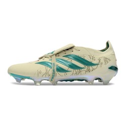 adidas Predator Elite Foldover Tongue FG Neuf Beige Vert