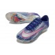 Chaussures Nike Air Zoom Mercurial Vapor 17 Elite FG Bleu Argent