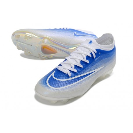 Nike Crampon Zoom Mercurial Vapor XVII Elite FG Bleu Blanc
