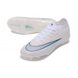 Nike Crampon Zoom Mercurial Vapor XVII Elite FG Blanc Bleu Ciel