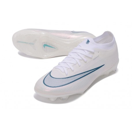 Nike Crampon Zoom Mercurial Vapor XVII Elite FG Blanc Bleu Ciel