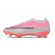 Nike Crampon Zoom Mercurial Vapor XVII Elite FG Rose Argent