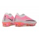 Nike Crampon Zoom Mercurial Vapor XVII Elite FG Rose Argent