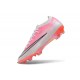 Nike Crampon Zoom Mercurial Vapor XVII Elite FG Rose Argent
