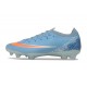 Crampons Nike Air Zoom Mercurial Vapor 17 Elite FG Bleu Orange