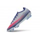 Crampons Nike Air Zoom Mercurial Vapor 17 Elite FG Bleu Rouge