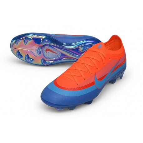 Crampons Nike Air Zoom Mercurial Vapor 17 Elite FG Crimson Bleu
