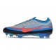 Crampons Nike Air Zoom Mercurial Vapor 17 Elite FG Bleu Gris
