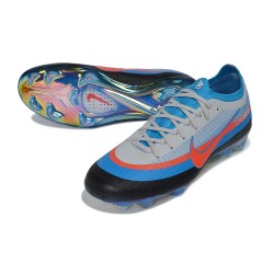 Crampons Nike Air Zoom Mercurial Vapor 17 Elite FG Bleu Gris