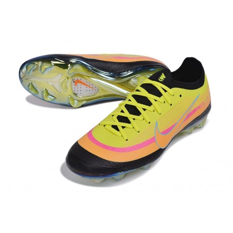 Crampons Nike Air Zoom Mercurial Vapor 17 Elite FG Jaune Orange