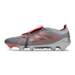 Chaussures de Foot adidas Predator 26 Elite FT FG Gris Rouge