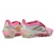 Chaussures de Foot adidas Predator 26 Elite FT FG Rose Blanc