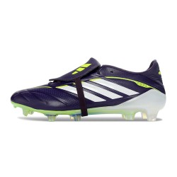 Chaussures de Foot adidas Predator 26 Elite FT FG Noir Blanc Vert