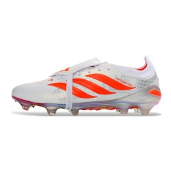 Chaussures de Foot adidas Predator 26 Elite FT FG Blanc Rouge