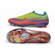 Crampons Nike Air Zoom Mercurial Vapor 17 Elite FG Rouge Jaune Bleu