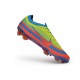 Crampons Nike Air Zoom Mercurial Vapor 17 Elite FG Rouge Jaune Bleu