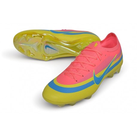 Nouveau Chaussure Nike Mercurial Vapor XVII Elite FG Rouge Jaune Bleu