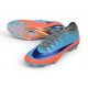Nouveau Chaussure Nike Mercurial Vapor XVII Elite FG Bleu Orange