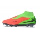 Crampons Nike Phantom 6 High Elite FG Hot Punch Noir Vert Strike