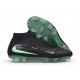 Crampons Nike Phantom 6 High Elite FG Noir Vert Illusion