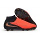 Crampons Nike Phantom 6 High Elite FG Brt Rouge foncé Dégradé Noir