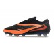 Chaussure de Foot Nike Phantom 6 L Elite FG Noir Brt Rouge foncé