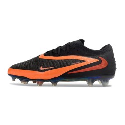 Chaussure de Foot Nike Phantom 6 L Elite FG Noir Brt Rouge foncé