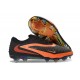 Chaussure de Foot Nike Phantom 6 L Elite FG Noir Brt Rouge foncé