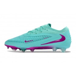 Nike Crampons de Football Phantom 6 Low Elite FG Bleu Violet