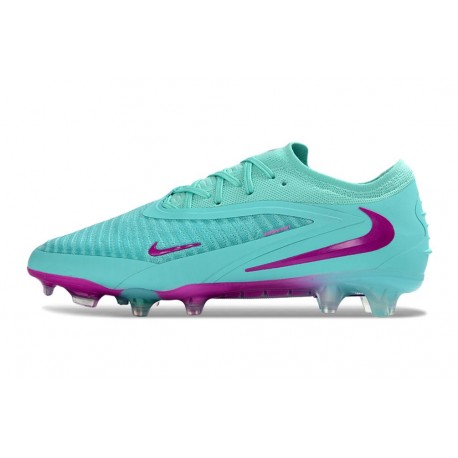 Nike Crampons de Football Phantom 6 Low Elite FG Bleu Violet