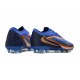 Nike Crampons Phantom 6 Low Elite FG Bleu Marine Cuivre Métallique