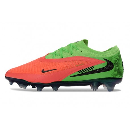 Nike Crampons de Football Phantom 6 Low Elite FG Rouge Vert