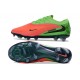 Nike Crampons de Football Phantom 6 Low Elite FG Rouge Vert