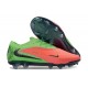 Nike Crampons de Football Phantom 6 Low Elite FG Rouge Vert