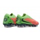 Nike Crampons de Football Phantom 6 Low Elite FG Rouge Vert