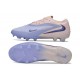 Nike Crampons de Football Phantom 6 Low Elite FG Bleu lavande Pêche pâle