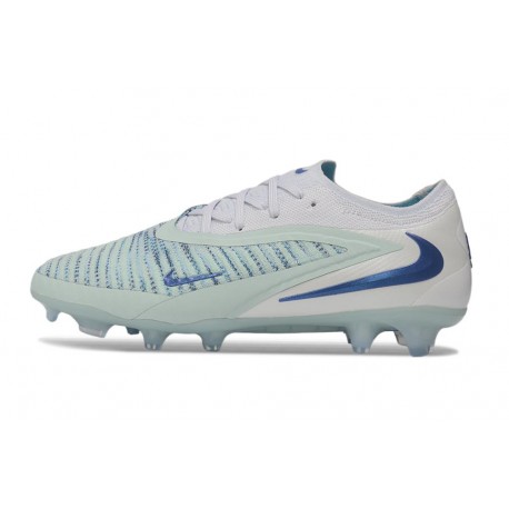 Nike Crampons de Football Phantom 6 Low Elite FG Bleu Glacier