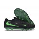 Nike Crampons de Football Phantom 6 Low Elite FG Noir Vert Illusion
