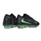 Nike Crampons de Football Phantom 6 Low Elite FG Noir Vert Illusion