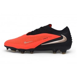 Nike Crampons Phantom 6 Low Elite FG Brt Rouge foncé Fumé Noir