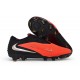 Nike Crampons Phantom 6 Low Elite FG Brt Rouge foncé Fumé Noir