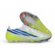 Crampons de Football adidas F50 Hyperfast EVO FG Blanc Bleu Jaune