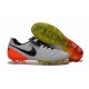 Crampons de football Nike Tiempo Legend VI FG Hommes Blanc Noir Orange Total Volt