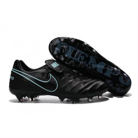 Crampons de football Nike Tiempo Legend VI FG Hommes Noir Bleu