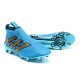 2016 Crampons Foot Adidas Ace16+ Purecontrol FG/AG Bleu Or