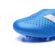 2016 Crampons Foot Adidas Ace16+ Purecontrol FG/AG Bleu Blanc