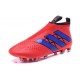 2016 Crampons Foot Adidas Ace16+ Purecontrol FG/AG Rouge Bleu