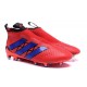 2016 Crampons Foot Adidas Ace16+ Purecontrol FG/AG Rouge Bleu