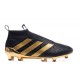 2016 Crampons Foot Adidas Ace16+ Purecontrol FG/AG Paul Pogba Or Noir