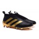 2016 Crampons Foot Adidas Ace16+ Purecontrol FG/AG Paul Pogba Or Noir